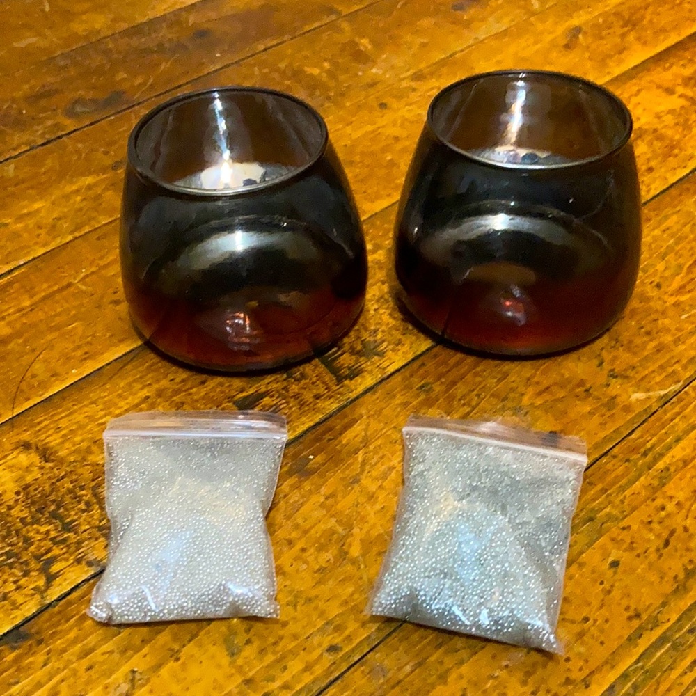 Two PartyLite tea light holders/votive holders